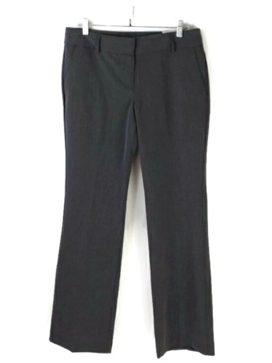Van Heusen Heathered Dark Gray Modern Fit Dress Pants Womens Size 8 NWT - Picture 2 of 15